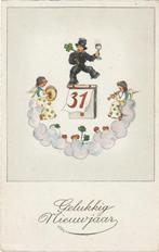 ENGEL ENGELEN KERST JAREN 50 ZEER MOOIE OUDE KAART KJ416, Verzamelen, Ophalen of Verzenden, 1940 tot 1960, Gelopen, Feest(dag)