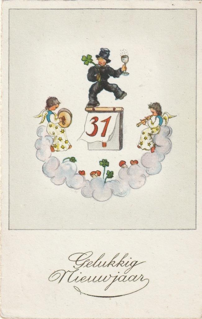 ENGEL ENGELEN KERST JAREN 50 ZEER MOOIE OUDE KAART KJ416, Verzamelen, Ansichtkaarten | Themakaarten, Gelopen, 1940 tot 1960, Feest(dag)