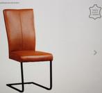 4 leren  Stoelen ( echt leer), Huis en Inrichting, Stoelen, Ophalen, Bruin, Leer, Zo goed als nieuw