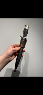 Wo2 Duitse bajonet met frog, Ophalen of Verzenden, Duitsland, Mes of Dolk