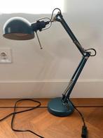 Jeansblauwe IKEA bureaulamp, Huis en Inrichting, Lampen | Tafellampen, Ophalen of Verzenden, Zo goed als nieuw, Metaal, 50 tot 75 cm