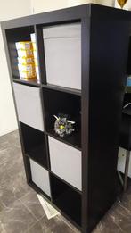 8 vaks Ikea Kallax expedit open kast vakkenkast 4x2 zwart, Ophalen, 50 tot 100 cm, Zo goed als nieuw, Minder dan 100 cm