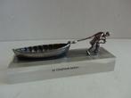 Miniatuur zilver S7d roeiboot man zilveren miniaturen gezegd, Antiek en Kunst, Antiek | Goud en Zilver, Verzenden, Zilver