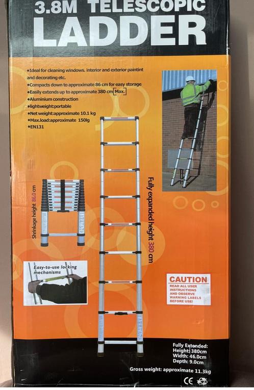 Telescoopladder vanaf 2,6 meter €60 tot 4,4 meter €90, Doe-het-zelf en Verbouw, Ladders en Trappen, Nieuw, 2 tot 4 meter, Ophalen of Verzenden
