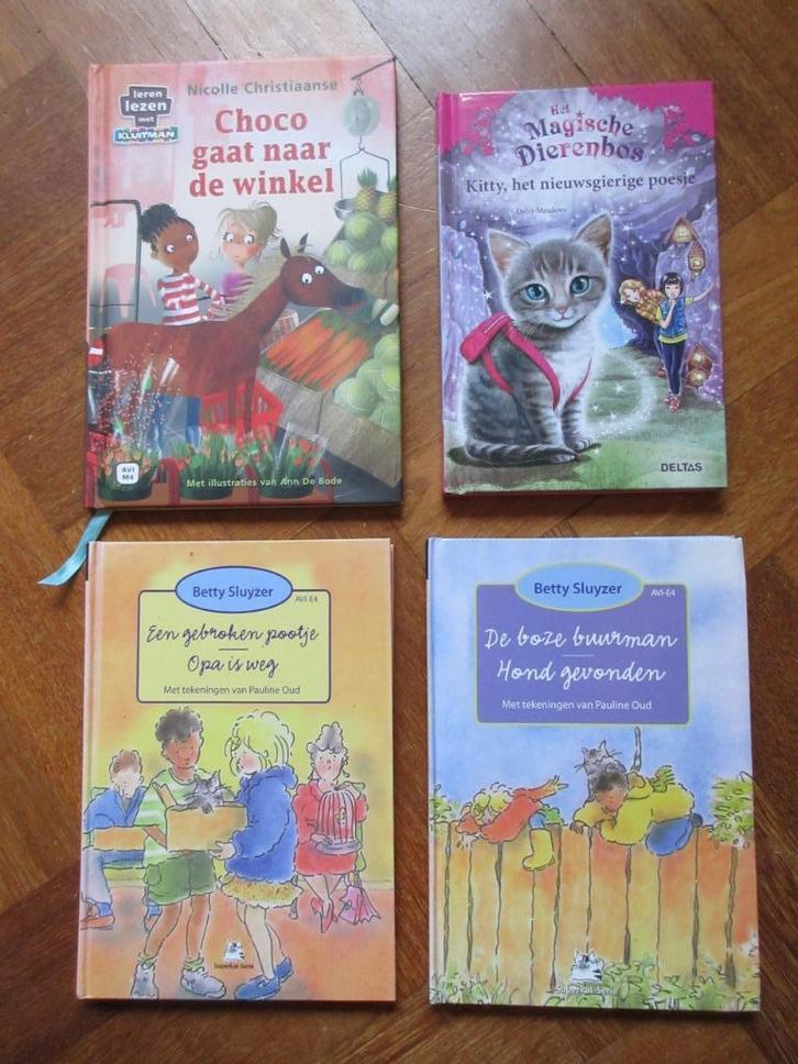 4 x boeken Avi M4 / E4, Boeken, Kinderboeken | Jeugd | onder 10 jaar, Gelezen, Fictie algemeen, Ophalen of Verzenden