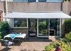 Zonnescherm 5,4m vernieuwd doek en draaiarm, Tuin en Terras, Zonneschermen, 150 tot 300 cm, Ophalen, Gebruikt, 450 cm of meer