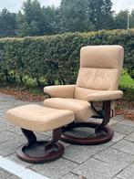 Stressless relax fauteuil met voetenbank, Huis en Inrichting, Fauteuils, Ophalen of Verzenden, Zo goed als nieuw, Minder dan 75 cm
