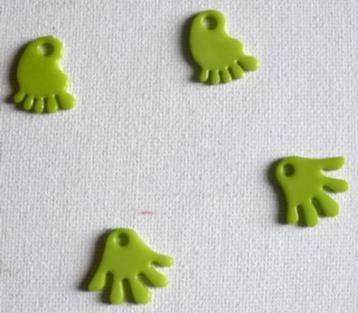 Mix van appelgroene bedels voor kindersieraden (10 stuks) beschikbaar voor biedingen