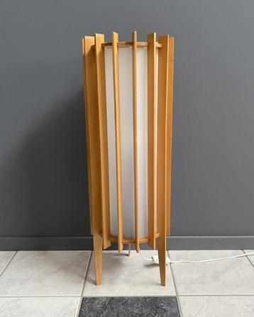 60 jaren Deense latten vloer of tafel lamp van Ib Fabiansen beschikbaar voor biedingen