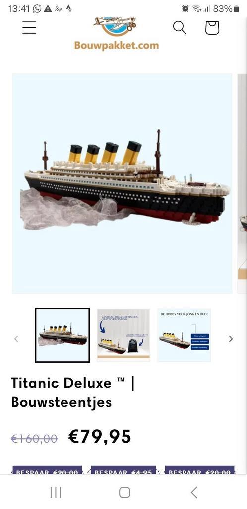 Bouwpakket Titanic met mini steentjes, Hobby en Vrije tijd, Modelbouw | Boten en Schepen, Nieuw, Overige merken, Ophalen of Verzenden