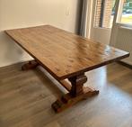 Massieve teak kloostertafel - 220 cm lang - zeer netjes, Huis en Inrichting, Tafels | Eettafels, Ophalen, 100 tot 150 cm, Teakhout