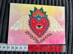 789. Kaart illustr Kirsten Blom hart oog vleugels, Ophalen of Verzenden, Ongelopen