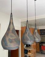 Mooie set van drie hanglampen, met 3-dimstanden., Ophalen, Zo goed als nieuw, Metaal, Minder dan 50 cm