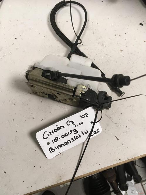 Citroen C3 2002 Binnenslot linksvoor, Auto-onderdelen, Carrosserie en Plaatwerk, Gebruikt, Ophalen of Verzenden