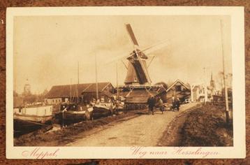 Meppel Weg naar Hesselingen ( met Molen, antiek ) beschikbaar voor biedingen