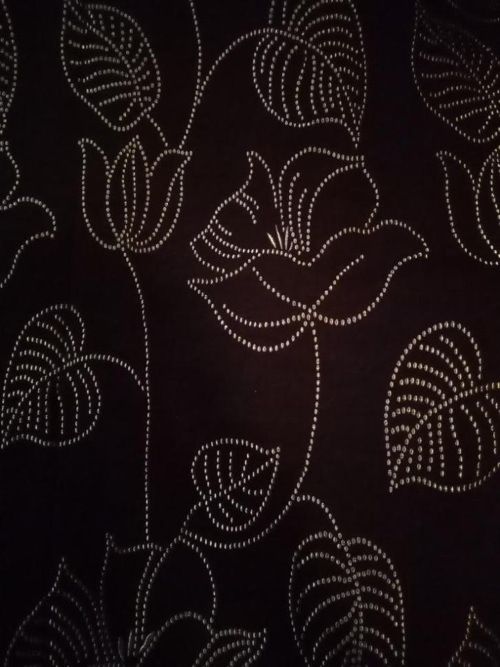 3 zwarte kant en klare gordijnen, Huis en Inrichting, Stoffering | Gordijnen en Lamellen, Nieuw, 200 cm of meer, 100 tot 150 cm