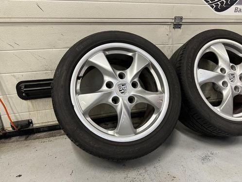 17inch Originele Porsche Breedset Velgen Boxster 911 A merk, Auto-onderdelen, Banden en Velgen, Banden en Velgen, Zomerbanden