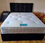 Luxe Bed met Hoogwaardig Matras - Ultiem Comfort!Luxe Bed me, Nieuw, Grijs, Stof, Verzenden