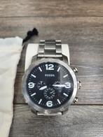 Fossil Nate RVS herenhorloge., Sieraden, Tassen en Uiterlijk, Horloges | Heren, Ophalen of Verzenden, Zo goed als nieuw, Staal