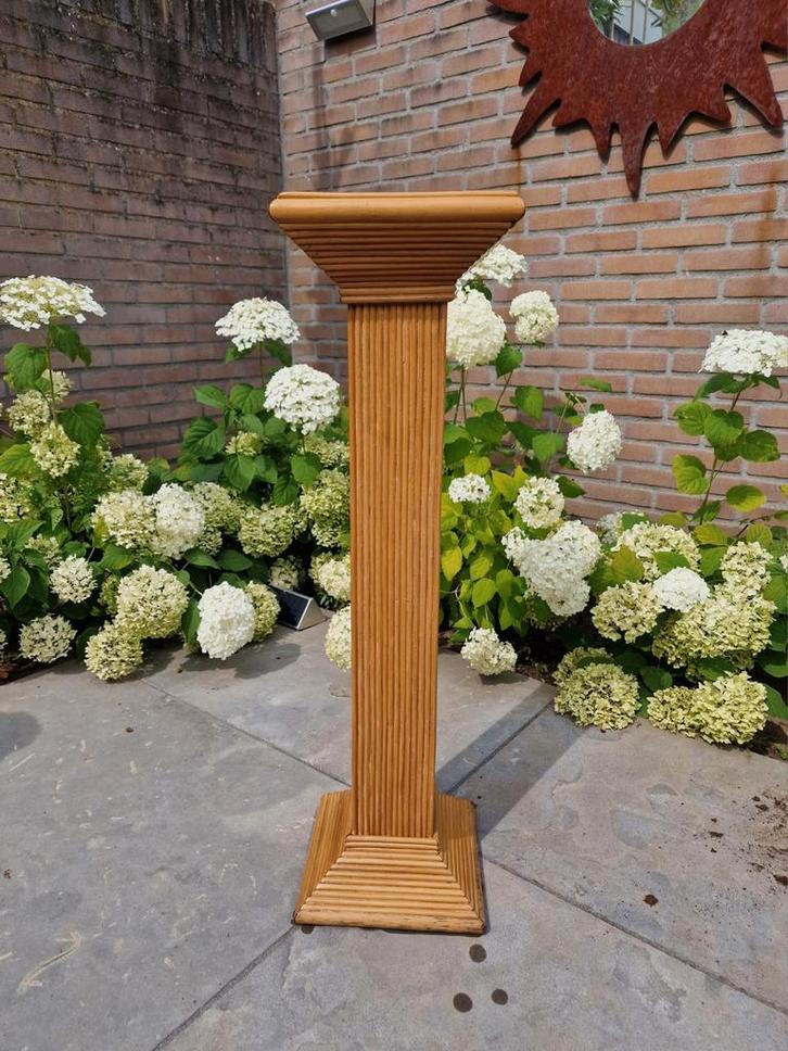 Bamboe Plantenzuil - 90cm, Huis en Inrichting, Woonaccessoires | Zuilen en Pilaren, Gebruikt, Ophalen of Verzenden