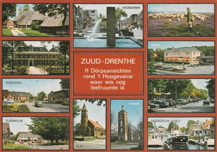 ZUID DRENTHE Ansen Echten Koekange Elim Hollandsche Veld, Verzamelen, Ansichtkaarten | Nederland, Ongelopen, Drenthe, 1980 tot heden