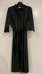 Gerry Weber Faux leather black dress mt 46 met steekzakken!, Kleding | Dames, Nieuw, Ophalen of Verzenden, Onder de knie, Gerry Weber