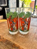 Vintage 1995 Looney Tunes glazen - Bugs Bunny, Ophalen of Verzenden, Zo goed als nieuw, Frisdrankglas