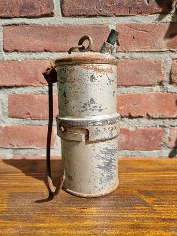 Oude Carbidlamp Mijnwerkerslamp BECC0 beschikbaar voor biedingen