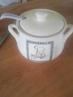 Keramische soepterrine met pollepel, Huis en Inrichting, Ophalen of Verzenden, Zo goed als nieuw, Overige materialen, Overige typen