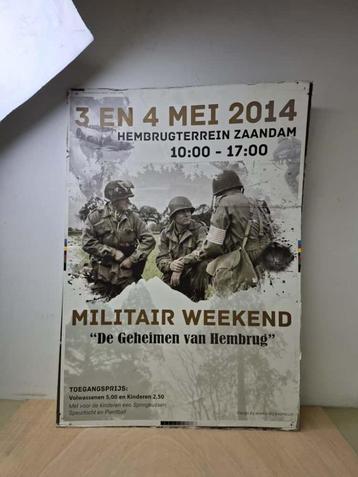 Straatreclame poster Militair Weekend 2014 – Hembrugterrein beschikbaar voor biedingen