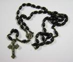 Oude rozenkrans met donkere houten kralen (6888-82), Antiek en Kunst, Antiek | Religie, Ophalen