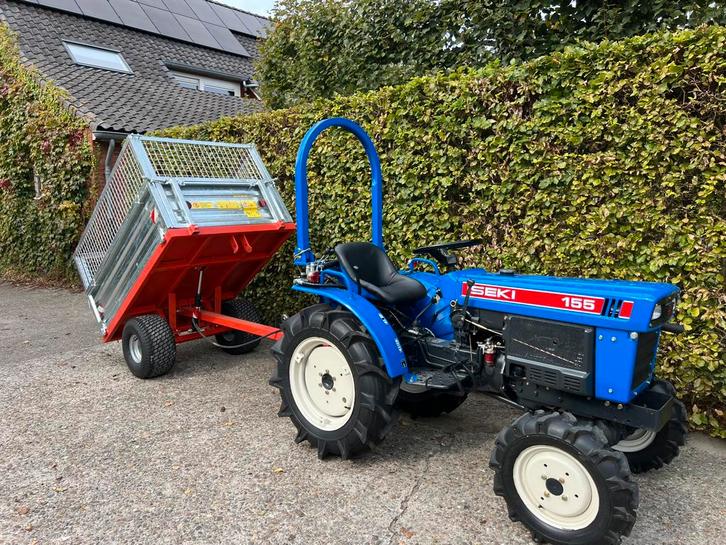 Mini tractor Iseki met Kiepwagen| 4x4| Hydro Topstang | 16PK, Zakelijke goederen, Agrarisch | Tractoren, tot 2500, Overige merken