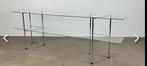 Wandmeubel /Sidetable , glas en chroom, Huis en Inrichting, Tafels | Sidetables, Ophalen, 150 tot 200 cm, Strak, modern, Glas
