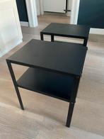 Nachtkastje / tafeltje 2 stuks, samen eur 12,50, Huis en Inrichting, Ophalen, Metaal of Aluminium, Minder dan 45 cm, Minder dan 55 cm
