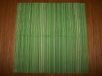 servetten per stuk nr. 24 (STREPEN) groen, Ophalen of Verzenden, Nieuw, Materiaal