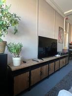 2X TV-Kasten / Dressoirs Mango Hout & Zwart/Staal, Huis en Inrichting, Kasten | Dressoirs, Ophalen, 100 tot 150 cm, Zo goed als nieuw