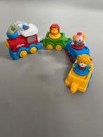 Chicco circustrein met 3 wagons en bewegende figuren, IZGST, Ophalen of Verzenden, Zo goed als nieuw, Ontdekken