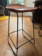 Barkruk Acaciahout 71 cm zithoogte, Ophalen, 60 tot 90 cm, Zo goed als nieuw, 1 kruk