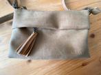 Beagles clutch/schoudertasje taupe, Ophalen of Verzenden, Zo goed als nieuw, Overige kleuren, Overige merken