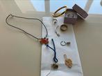 Lot juweeltjes , slavenarmband , piercing ,  zilveren ring, Ophalen of Verzenden, Zo goed als nieuw, Goud