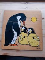 Vintage houten puzzel rolf pinguïn, Ophalen of Verzenden, Meer dan 50 stukjes, 6 jaar of ouder
