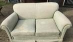 Groene stoffen bank 2 Zits - vintage - Studentenhuis, Ophalen, Overige materialen, Gebruikt, Klassiek