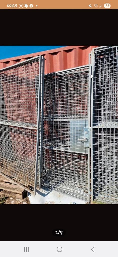 Grote robuuste voliere!, Dieren en Toebehoren, Vogels | Hokken en Kooien, Zo goed als nieuw, Volière, Aluminium, Ophalen