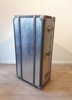 Vintage aluminium reiskoffer, Antiek en Kunst, Antiek | Woonaccessoires, Ophalen of Verzenden