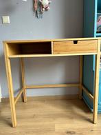 IKEA NORDKISA bureau – bamboe – met lade, Huis en Inrichting, Ophalen, Gebruikt, Bureau