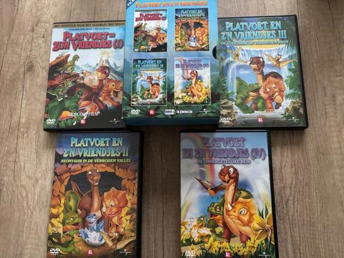 dvd box platvoet en zijn vrienden deel 1 tm 4, Cd's en Dvd's, Dvd's | Tekenfilms en Animatie, Zo goed als nieuw, Europees, Tekenfilm