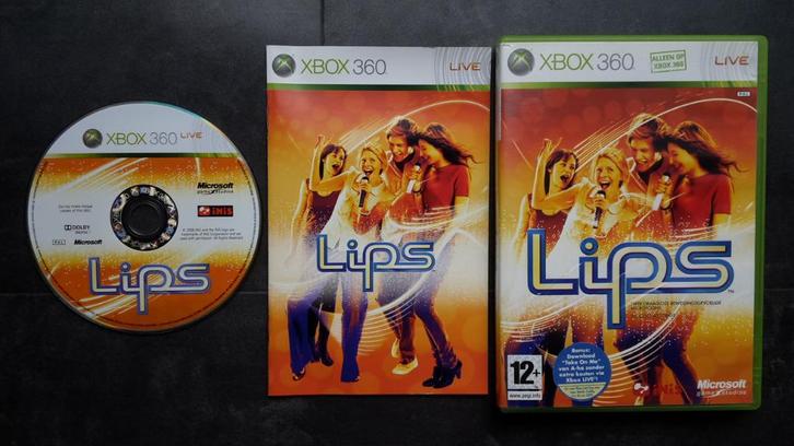 XBOX 360 - Lips - Spel Game XBOX360 - Zingen Muziek, Spelcomputers en Games, Games | Xbox 360, Zo goed als nieuw, Muziek, 1 speler