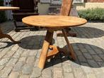 Drents klaptafeltje bijzettafel eiken en zeer solide 55 euro, Huis en Inrichting, Tafels | Bijzettafels, Ophalen, Vierkant, 45 tot 60 cm