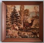 Sfeervol schilderij in houten kaderlijst, Ophalen of Verzenden