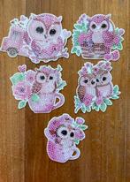 Diamond Painting Uilen sleutelhangers rond Nieuw, Hobby en Vrije tijd, Ophalen of Verzenden, Nieuw, Knutselwerk
